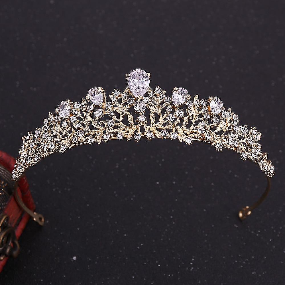 ジュエリーセット女性ブライダルジュエリーラインストーンクラウンネックレスイヤリングセット