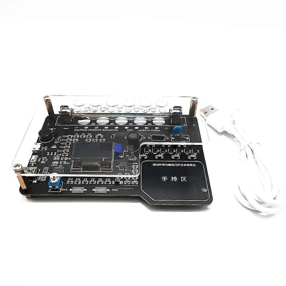 Simple Assembled DIY Geiger Counter Kit Module Nuclear Radiation Detector X-rays -rays -rays Iodine 131 Detecting OLED Display