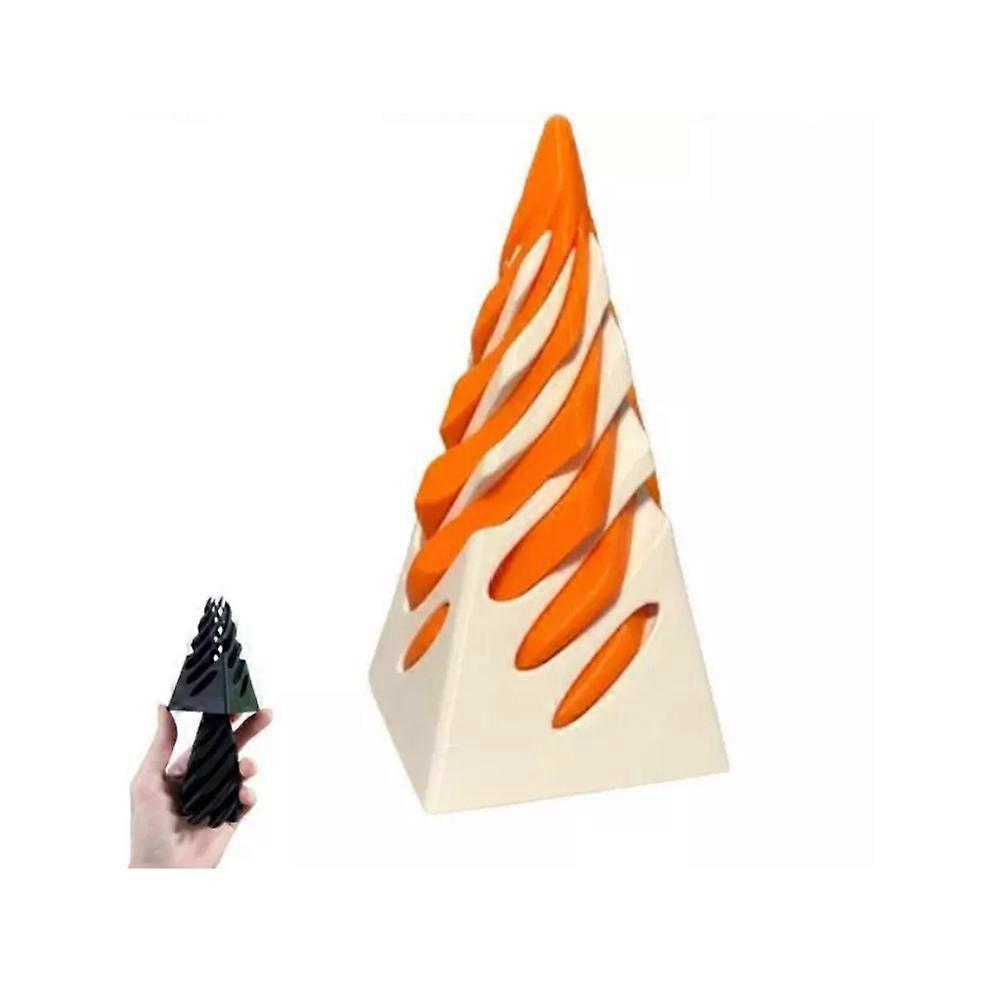 Sculpture de passage de pyramide impossible,Sculpture de passage de pyramide 3D