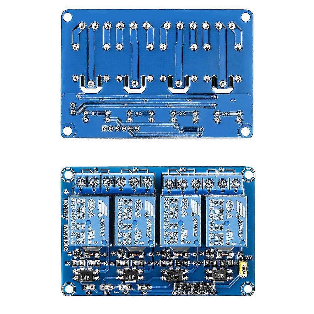 4 Channel 5v Relay Module With Optocoupler Isolation,low Level Trigger