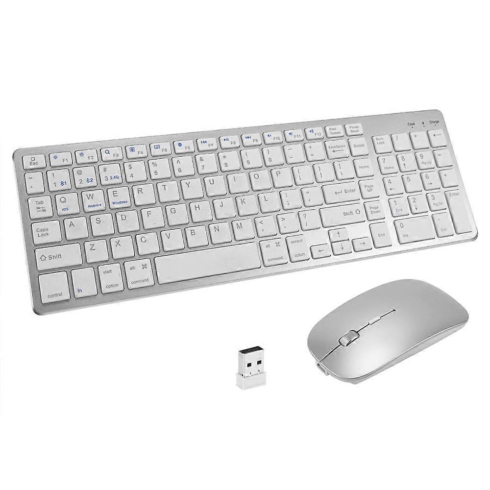 Ryra Wireless Keyboard And Mouse Combo Bluetooth 2.4g Keyboard Dual-mode Silent