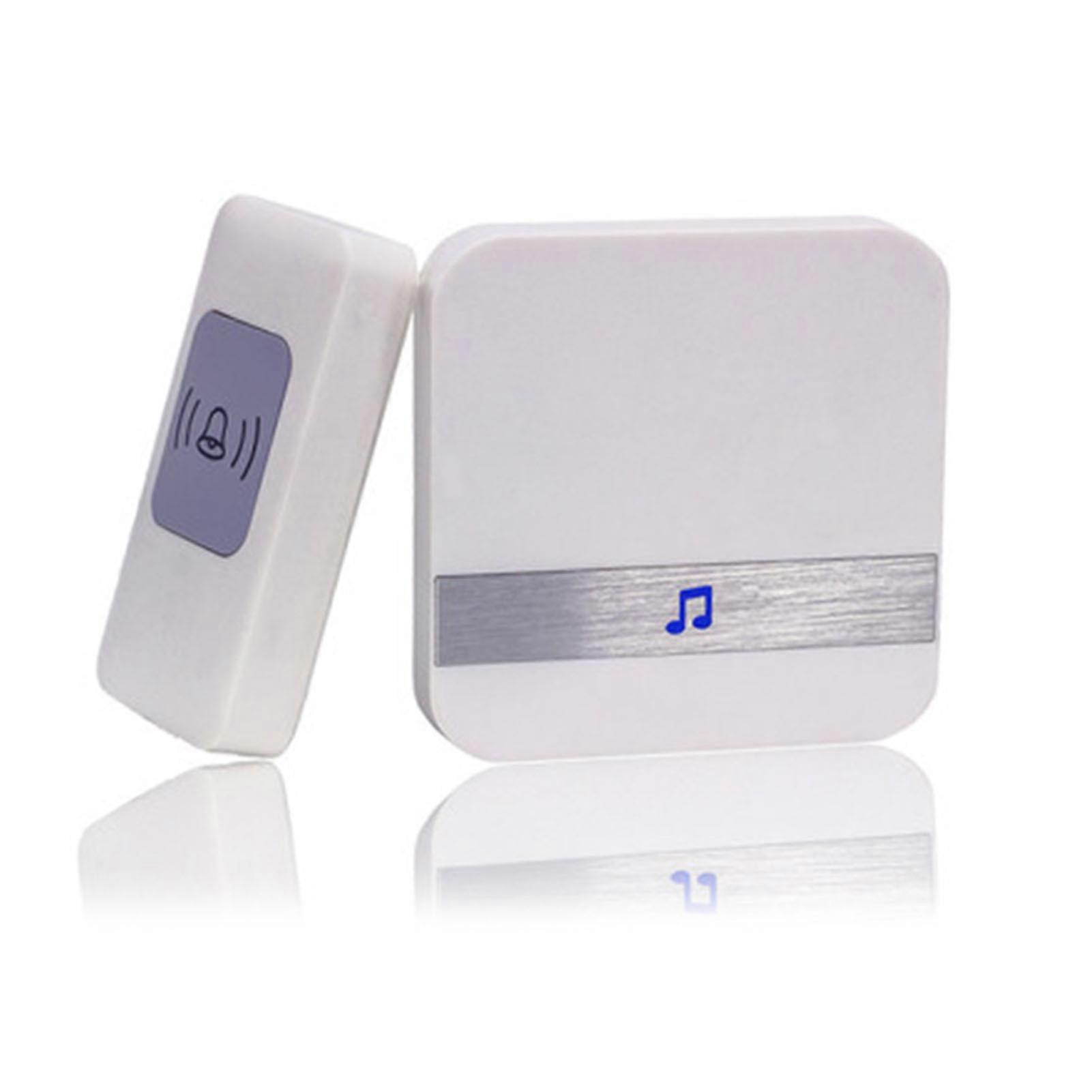 Wireless Doorbell Transmitter Receiver Emergency Caregiver Pager 300M Long Distance Remote Control for Home