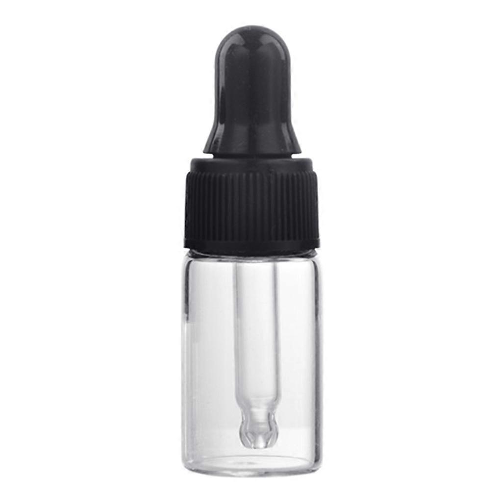 1ml/2ml/3ml Refillable Clear Mini Empty Glass Dropper Bottle Travel Aromatherapy Liquid Dispenser for Essential Oil