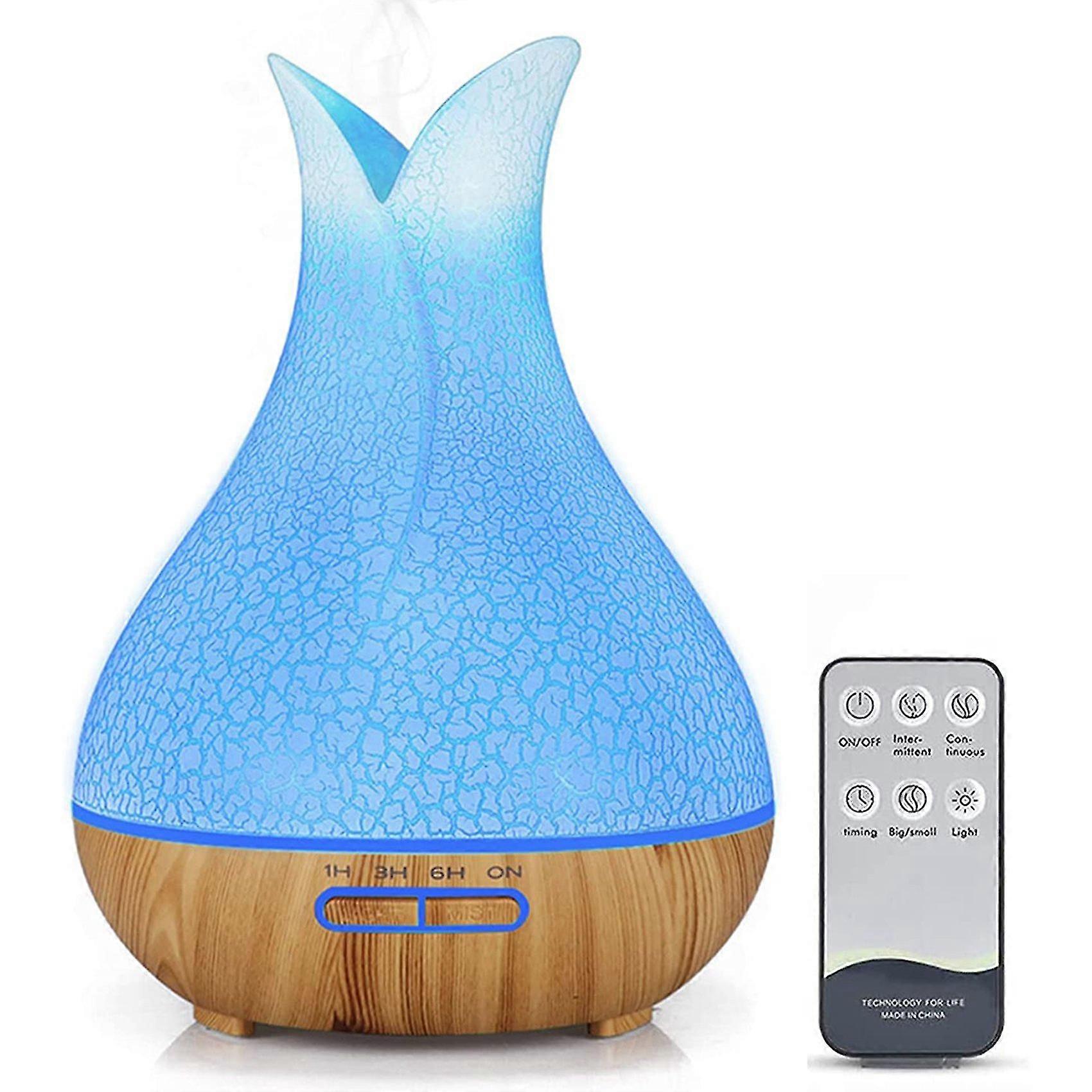 400ml Diffuser,ultrasonic Aromatherapy Diffuser Humidifier,7types Led Light Colours,for Bedroom,offi