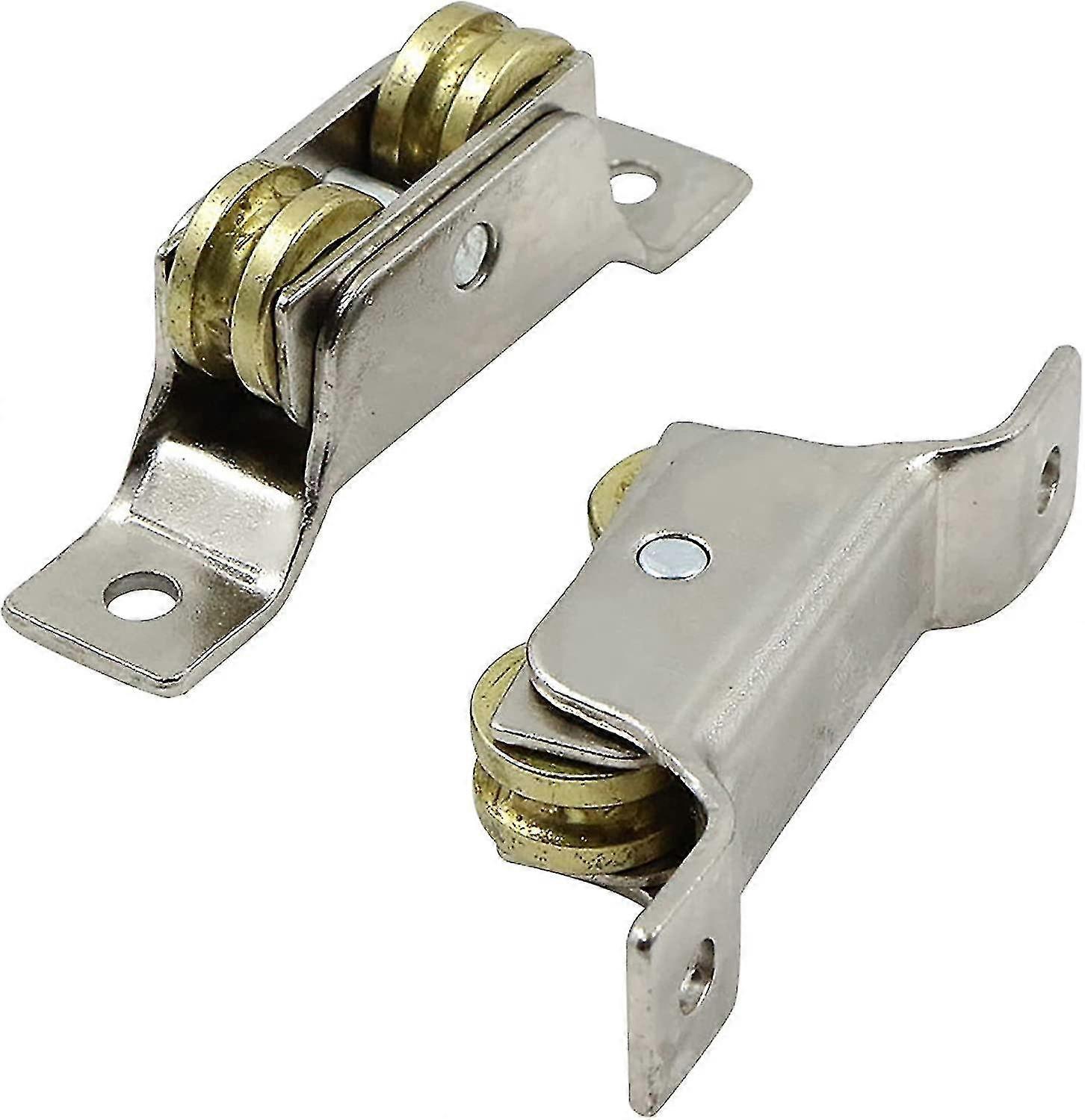 Sliding Door Wheels Two Wheels - Iron Casters, Fixed Groove Gate Roller Support U-groove Wheel, Rolling For Track Sliding Door Glass Roller 2pcs Bette