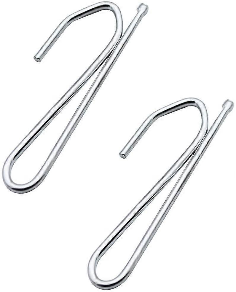 30 Pieces of Curtain Hooks Metal Curtain Hooks for Window Curtain, Door Curtain and Shower Curtain