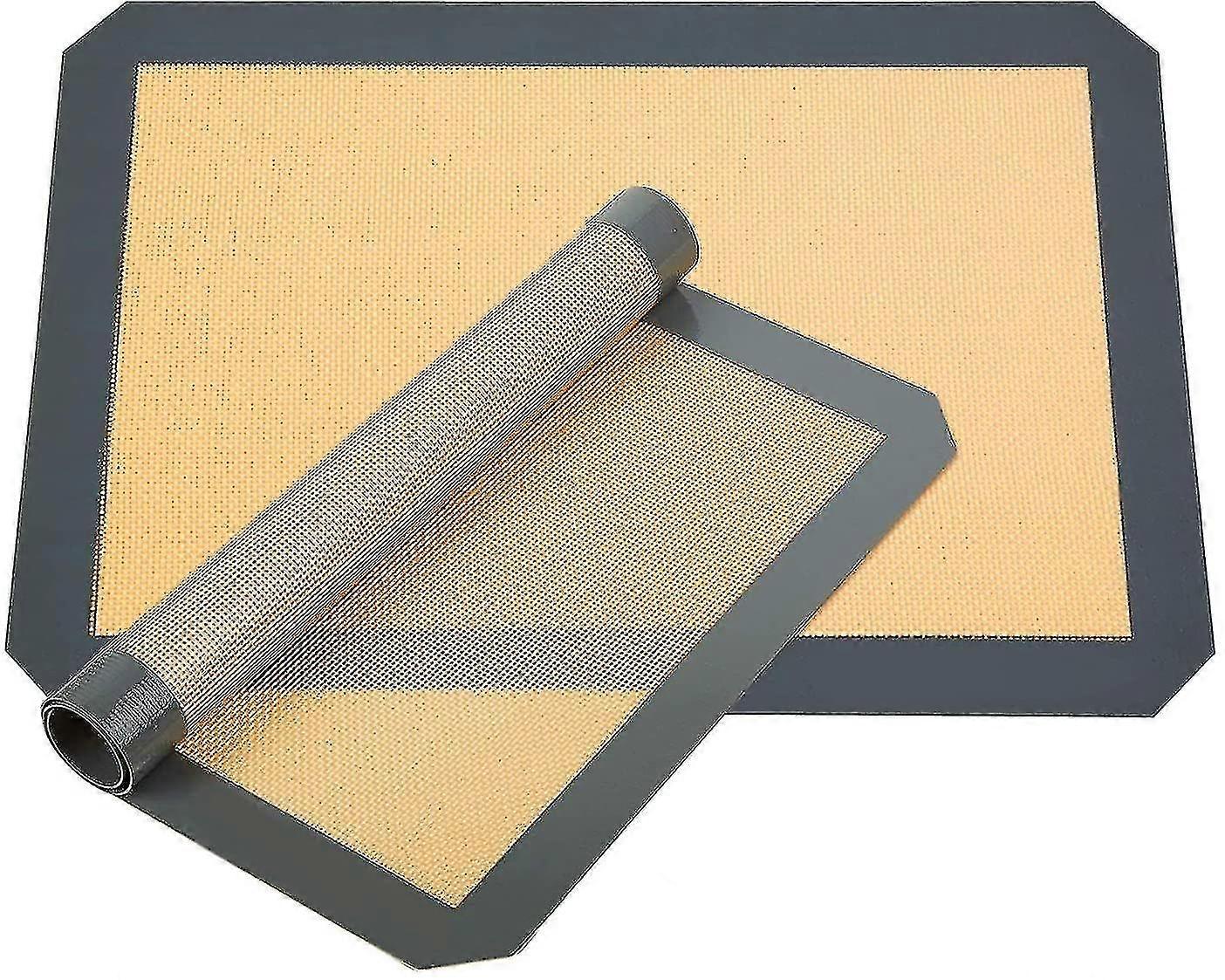2-piece Silicone Baking Mat Heat-resistant Cooking Mat