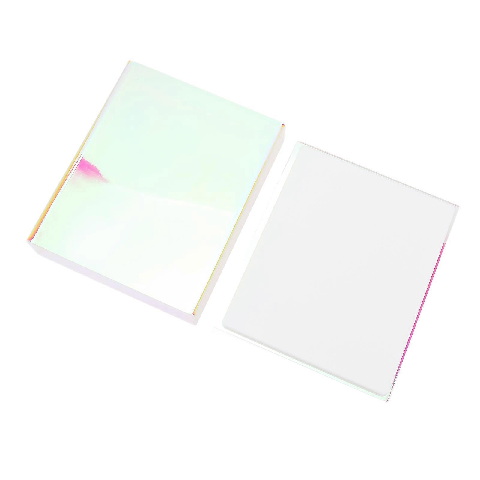 False Eyelash Storage Box Thickened Acrylic Grafting Lash Pallet with Cover Waterproof Dustproof Lash Extension Organizer Colorful Pink