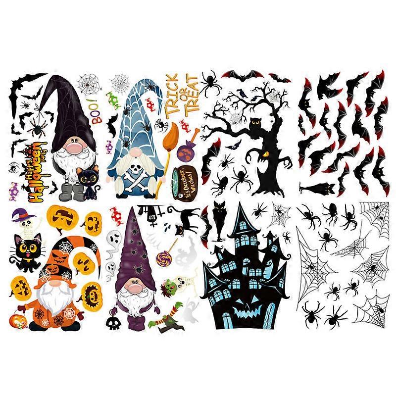 Halloween Window Clings Decals for Window Glass Decorations Halloween Glass Decals for Party Decorations