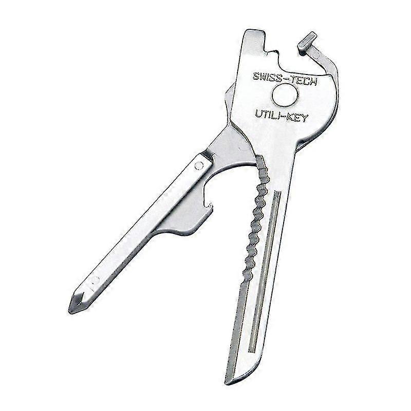 6 En 1 Outil En Acier Inoxydable Utili-Key Porte-clés Chaîne Pendentif Mini Tournevis Shytmv -Q