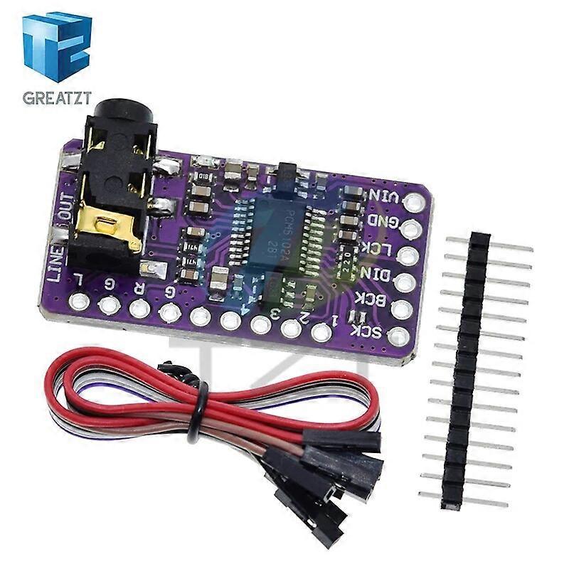 Interface I2S PCM5102A DAC Decoder GY-PCM5102 I2S Player Module For Raspberry Pi pHAT Format Board Digital PCM5102 Audio Board