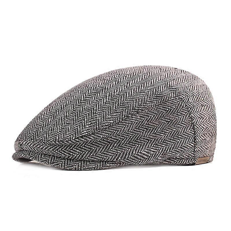 Men's Beret Hat Polyester Basic Flat Cap Mens Solid Colored Gatsby Duckbill Hat