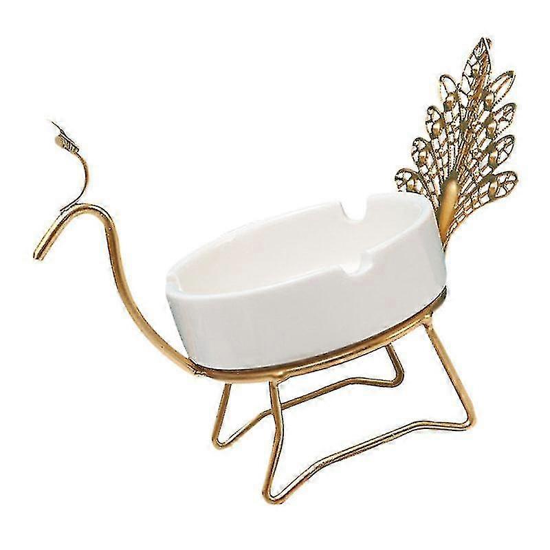 Golden Ashtray 1 Set Innovative Ceramic Ashtray