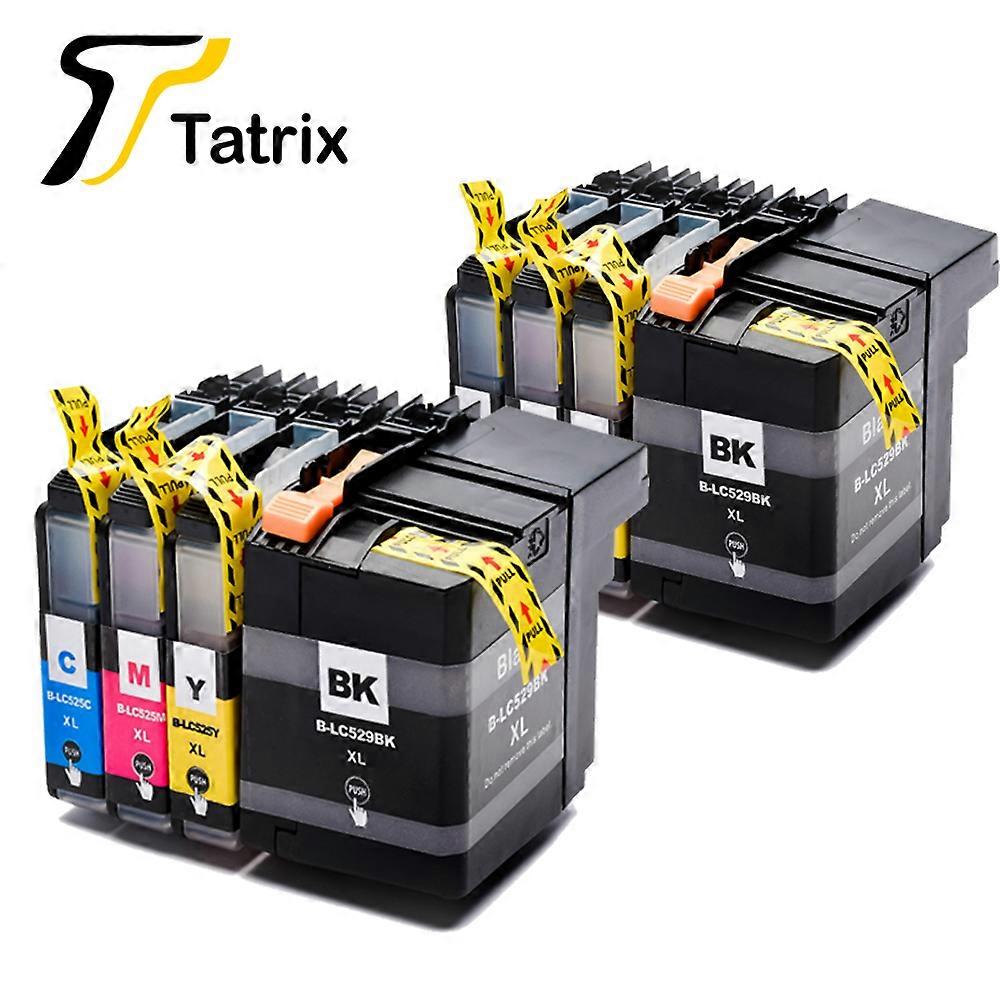 Tatrix Compatible For Brother LC529 LC525 Ink Cartridge suit For Brother DCP-J100 DCP-J105 MFC-J200 Printer