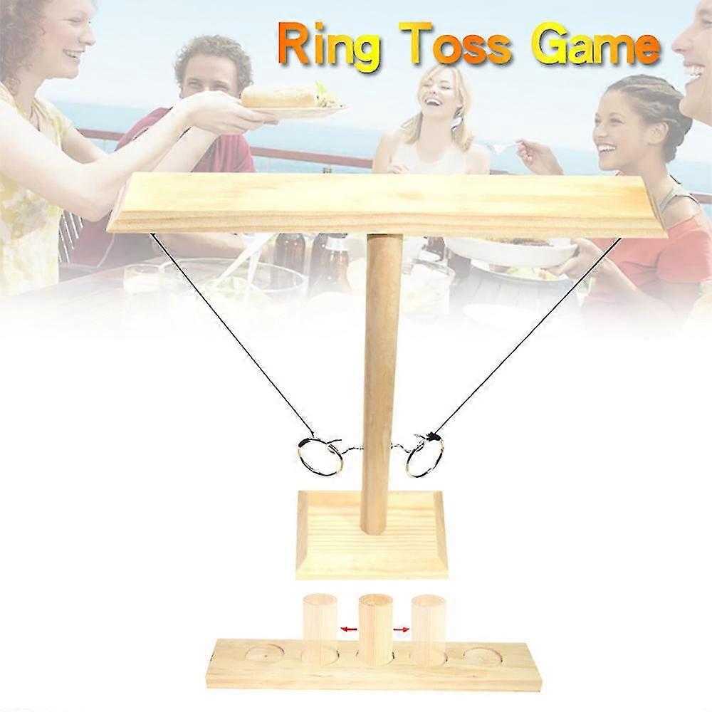 Hook And Rings Toss Battle Game Adults Drinking Games Table Top Ring Toss_ai