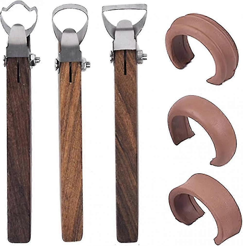 Mike 3pcs Pottery Clay Sculpting Tools For Tea Cup Mug Utensil Vase Handle Maker Cutters