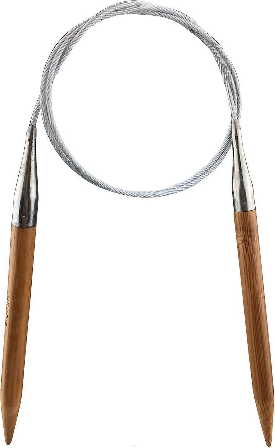 Bamboo Circular Knitting Needle,32-inch Length for Handmade Creative DIY and Any Weave Yarn Projects,US Size 11(8mm)