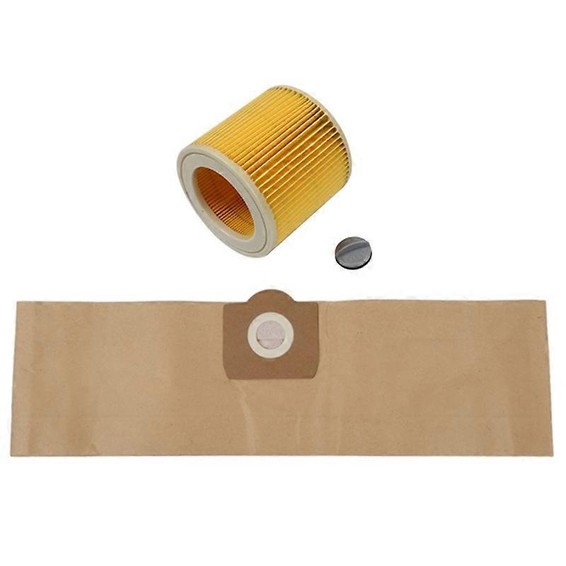 5Pcs Dust Bag 1Pcs Filter for WD3 Premium WD 3,300 M WD 3,200 WD3.500 P 6,959-130 Vacuum Cleaner