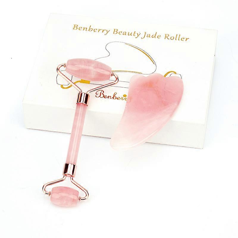 Gua Sha Jade Roller - Rose Quartz Face Roller Skin Care Tools