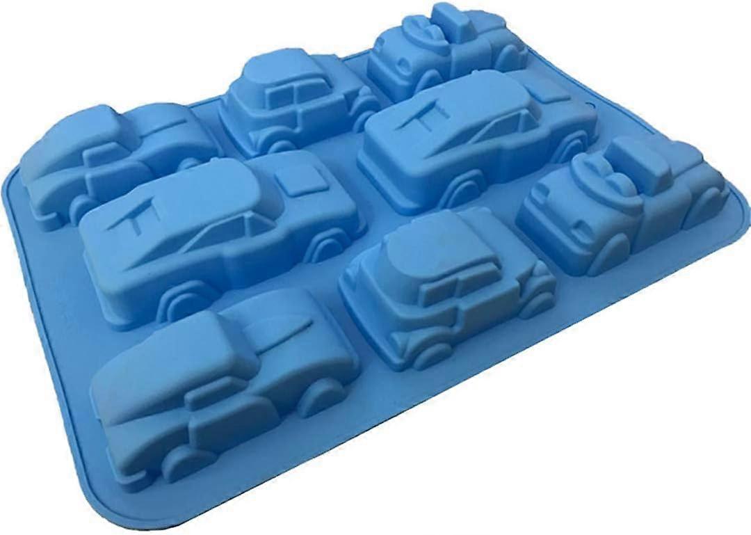3D Auto Gevormde Silicone Mallen - 8 de Muffintray van de Holtechocolade