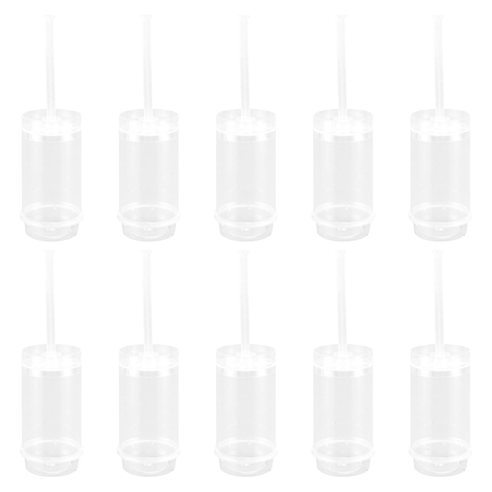 20pcs40pcs Pushable Cake Holders Diy Push Cake Mold Cylinder Shaped Cake Pusher Push Pops Plastic Containers with Lids