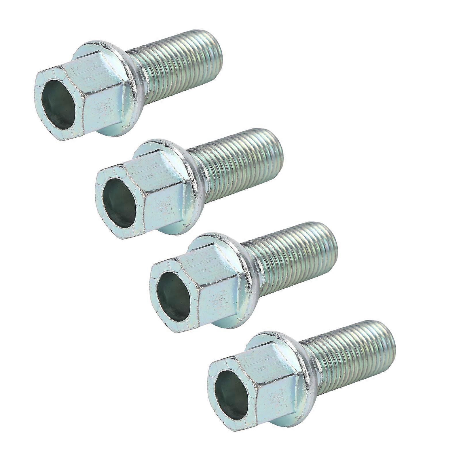 Wheel Lug Bolts M14x1.5 Thread 4pcs for A3 A4L A5 A6 A8 Q3 Q5 Accessories