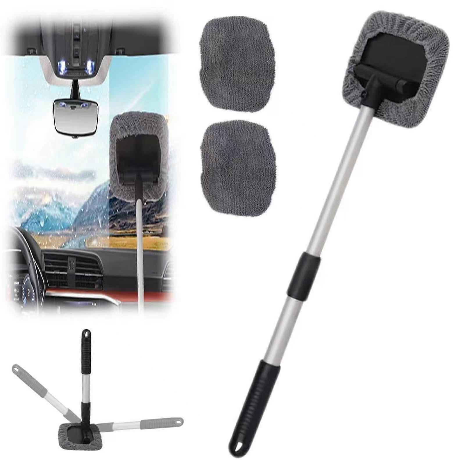 Microfiber Car Windscreen Cleaner Brush Auto Windshield Wiper Cleaning Tool,100% New