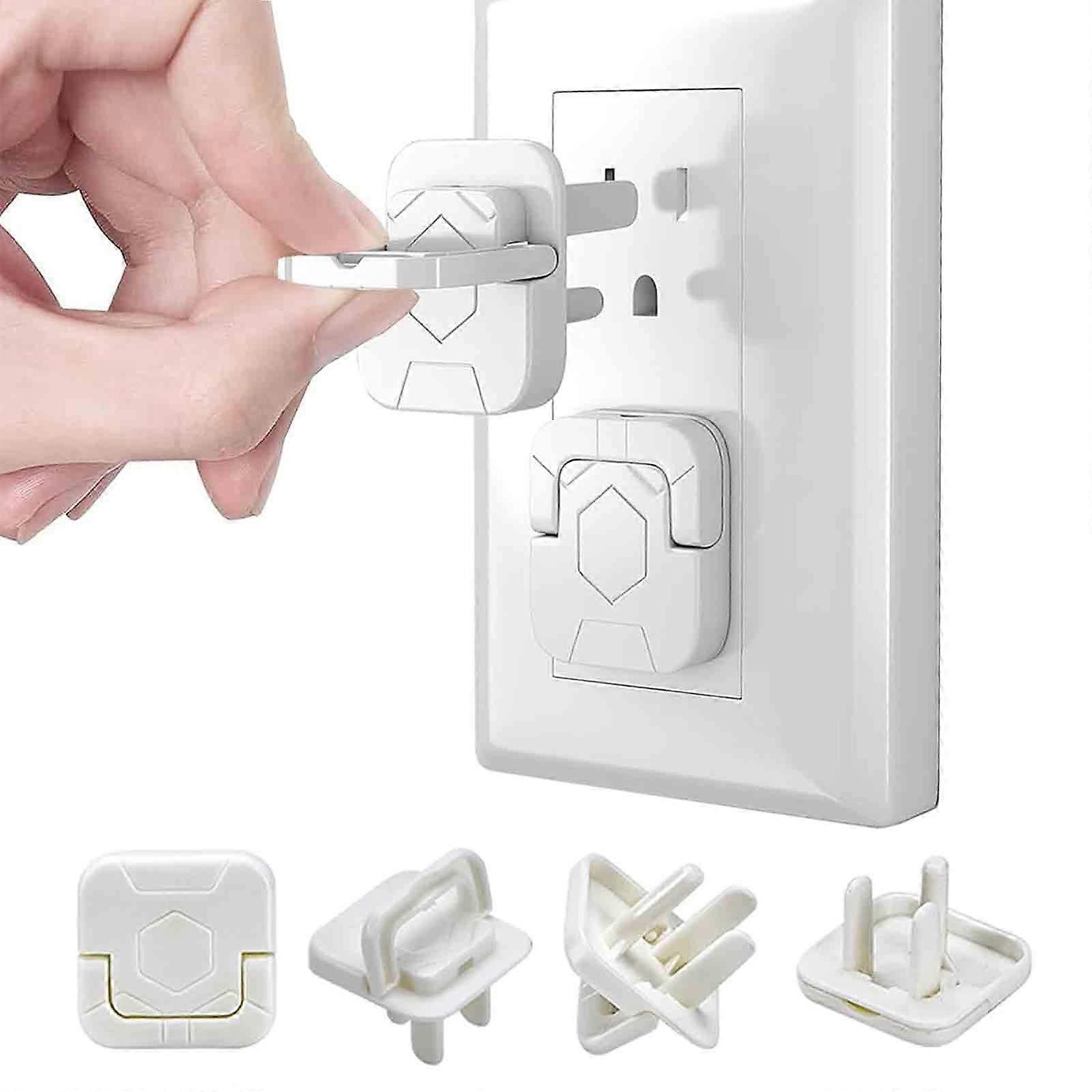 60pcs Outlet Covers Baby Proofing With Hidden Pull Handle Plug Covers Preven,100% New