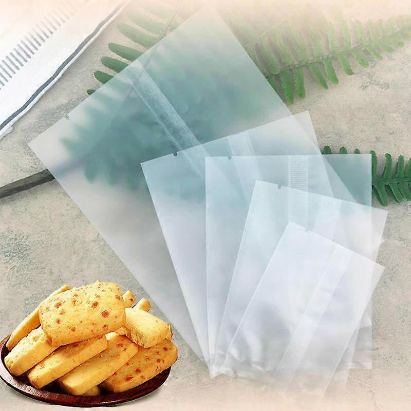 100x Cookie Packaging Bags Biscuits Wrapper Machine-sealed Translucent Food Bags