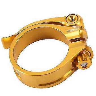 40mm Fahrrad Sattelstütze Klemme Sattel Rohr Quick Release Klapp Fahrrad Für Fahrrad Zubehör, Gold