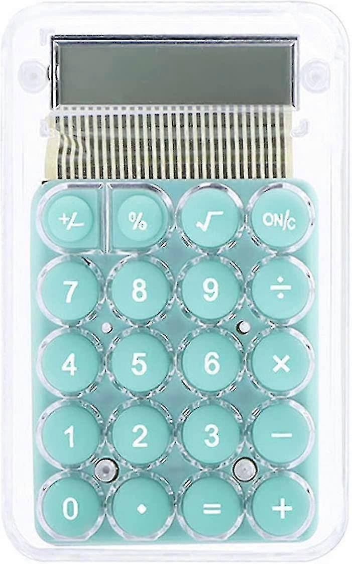 Cute Cartoon Transparent Calculator Students 8 Digit Standard Function Desktop Electronic Calculator