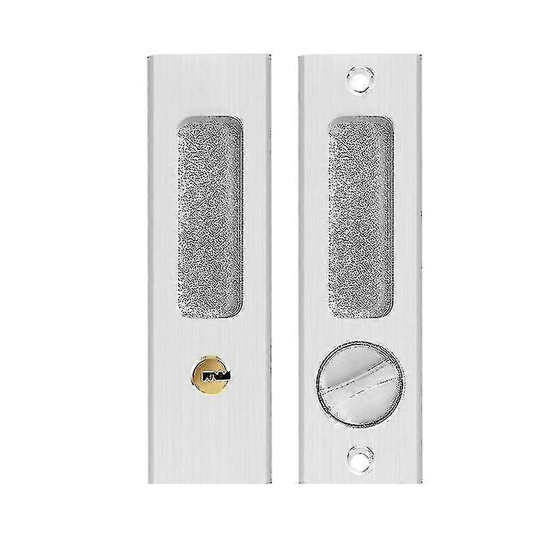 Pocket Door Handle With Key Sliding Door Lock Key Recessed Door Handle 160mm