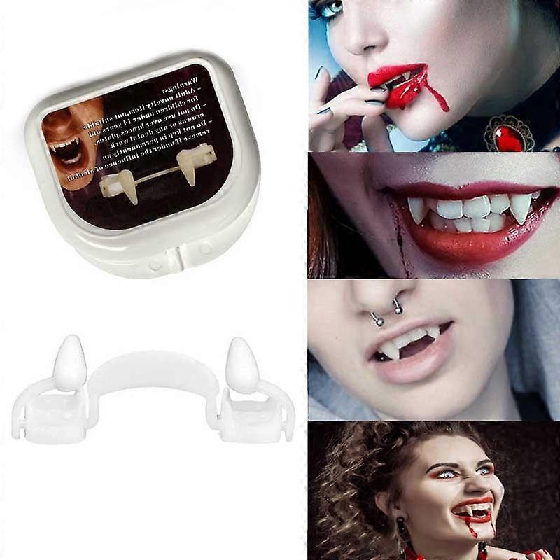 4 PCS Halloween  Vampire Teeth ,Packaging: Plastic Box Plastic Box