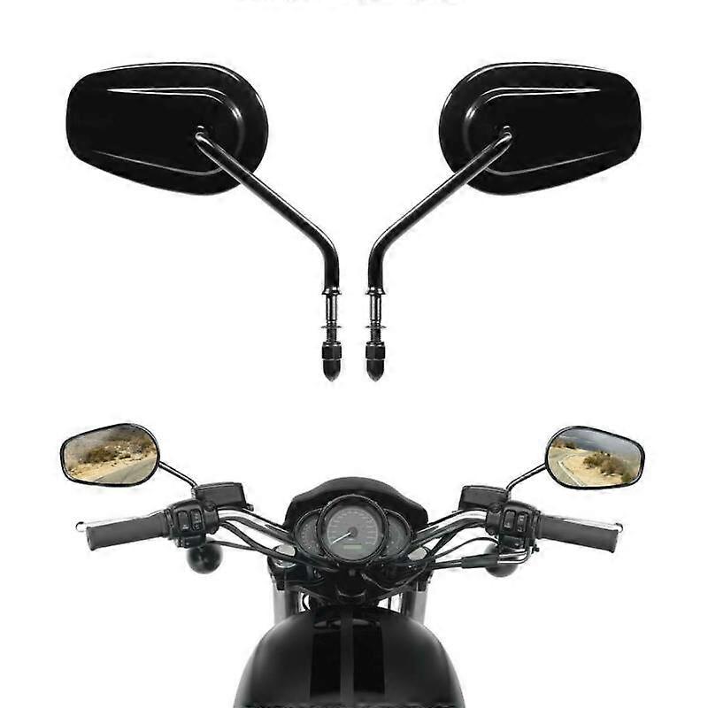 QX 8mm Rear View Side Mirror For Harley Street XG500 XG750 VRSCAW V-ROD Touring SPORTSTER Dyna Bobber Softail Springer Heritage