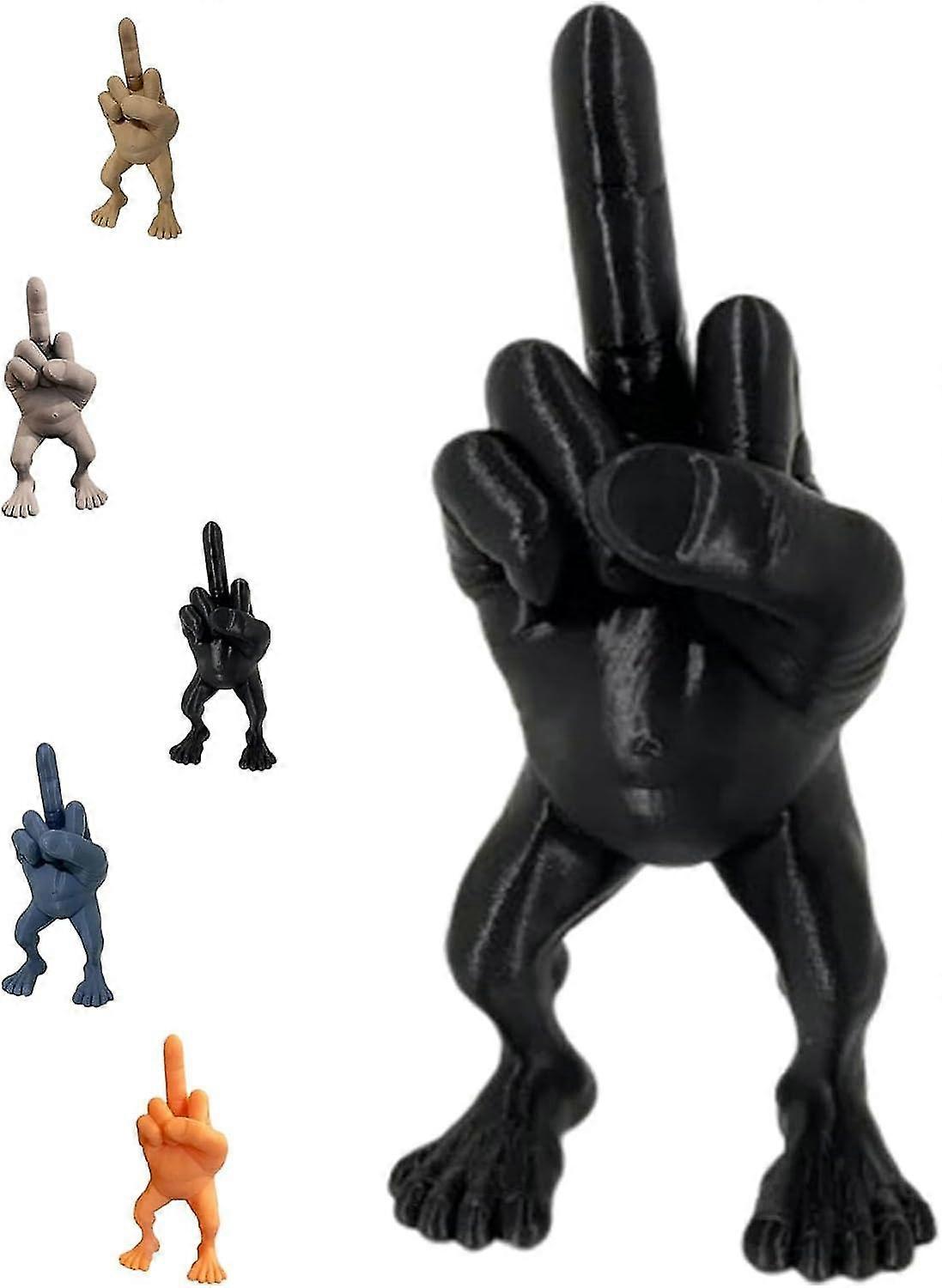 50% tilbyder langfingerfigur med ben, sjove langfingergaggaver, sjovt tilbehør til langfingerindretning