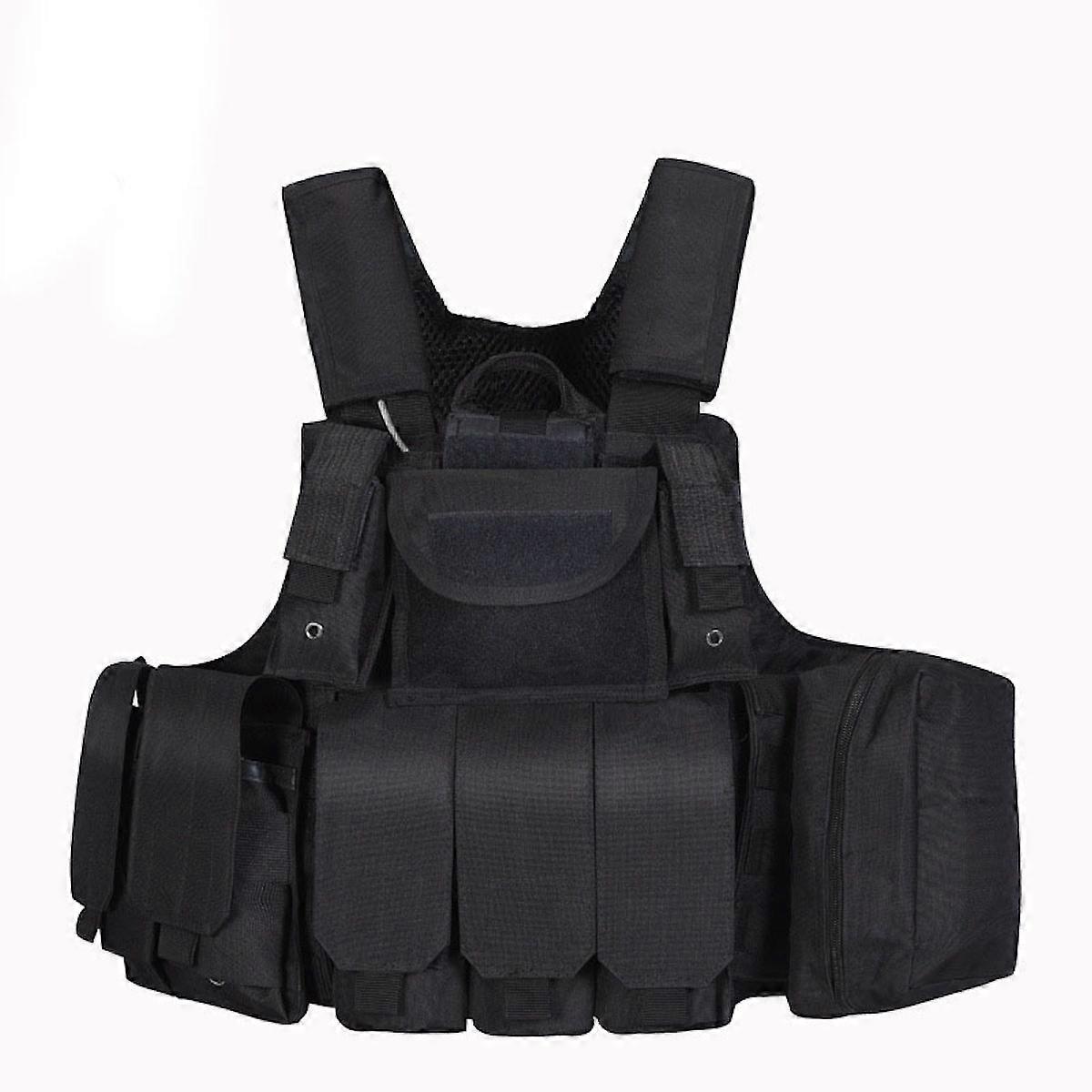 Men Tactical Vest Outdoor Molle Hunting Vest Adjustable Modular Gear for Training Gaming