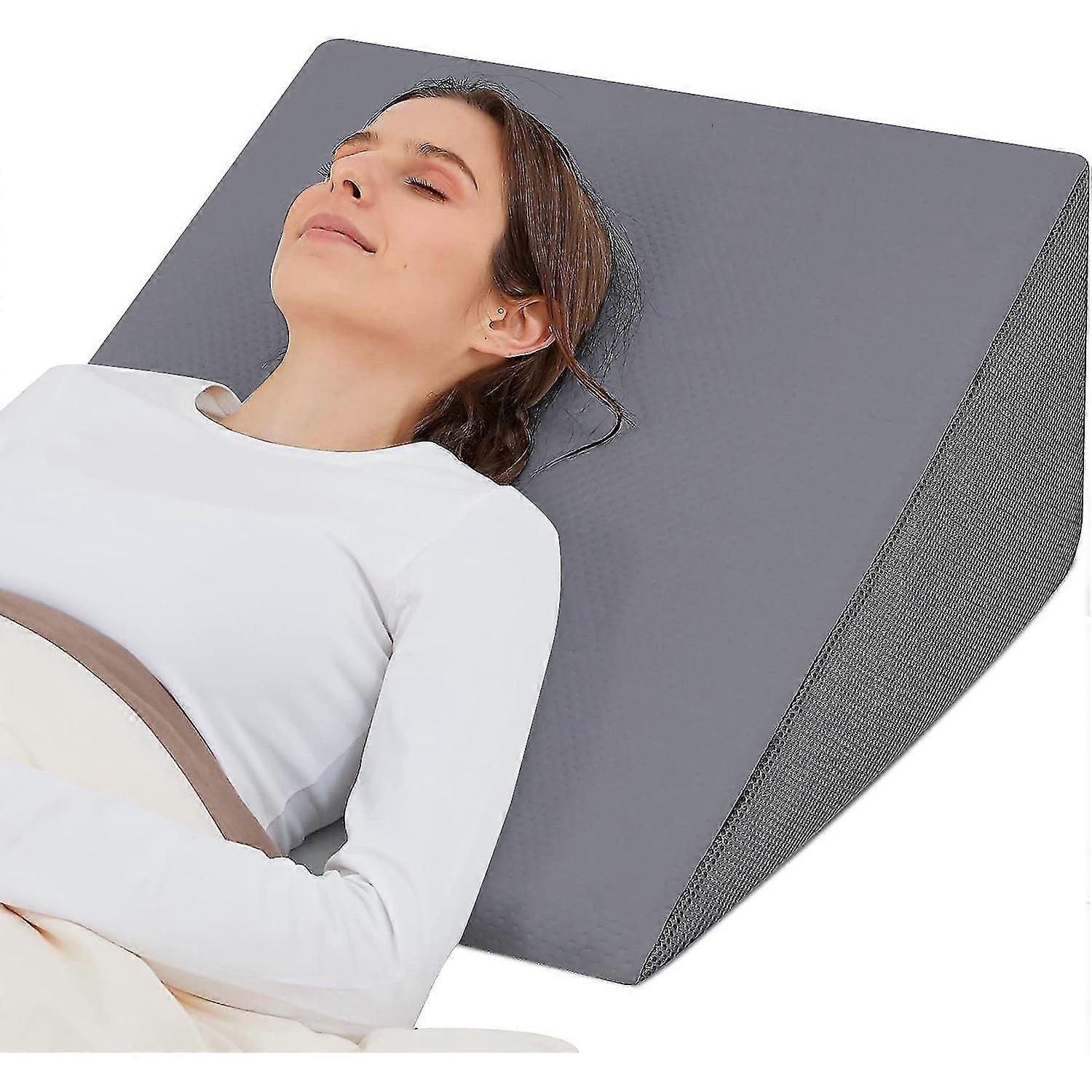 Bed Wedge Pillow, Memory Foam Cushion For Back