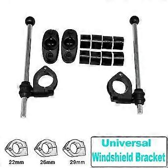 Back Protectors NEW Adjustable Universal Fairing Windscreen Shield Mount Kit Bracket For Motorcycle With 22MM 26MM 29MM Handlebar Stand Clamp