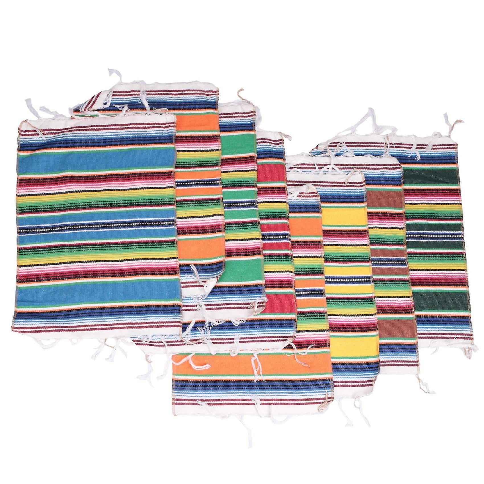 Mexican Table Place Mats,Mexican Assorted Placemats Mexican Party Wedding Decorations, Fringe Blank