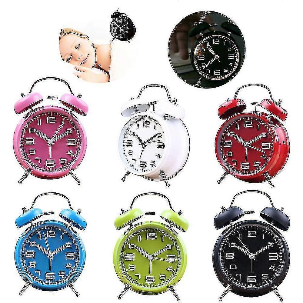 Classical Retro Twin Bell Alarm Clock, Double Bell Alarm Clock With Backlight,desk Clock Table Clock
