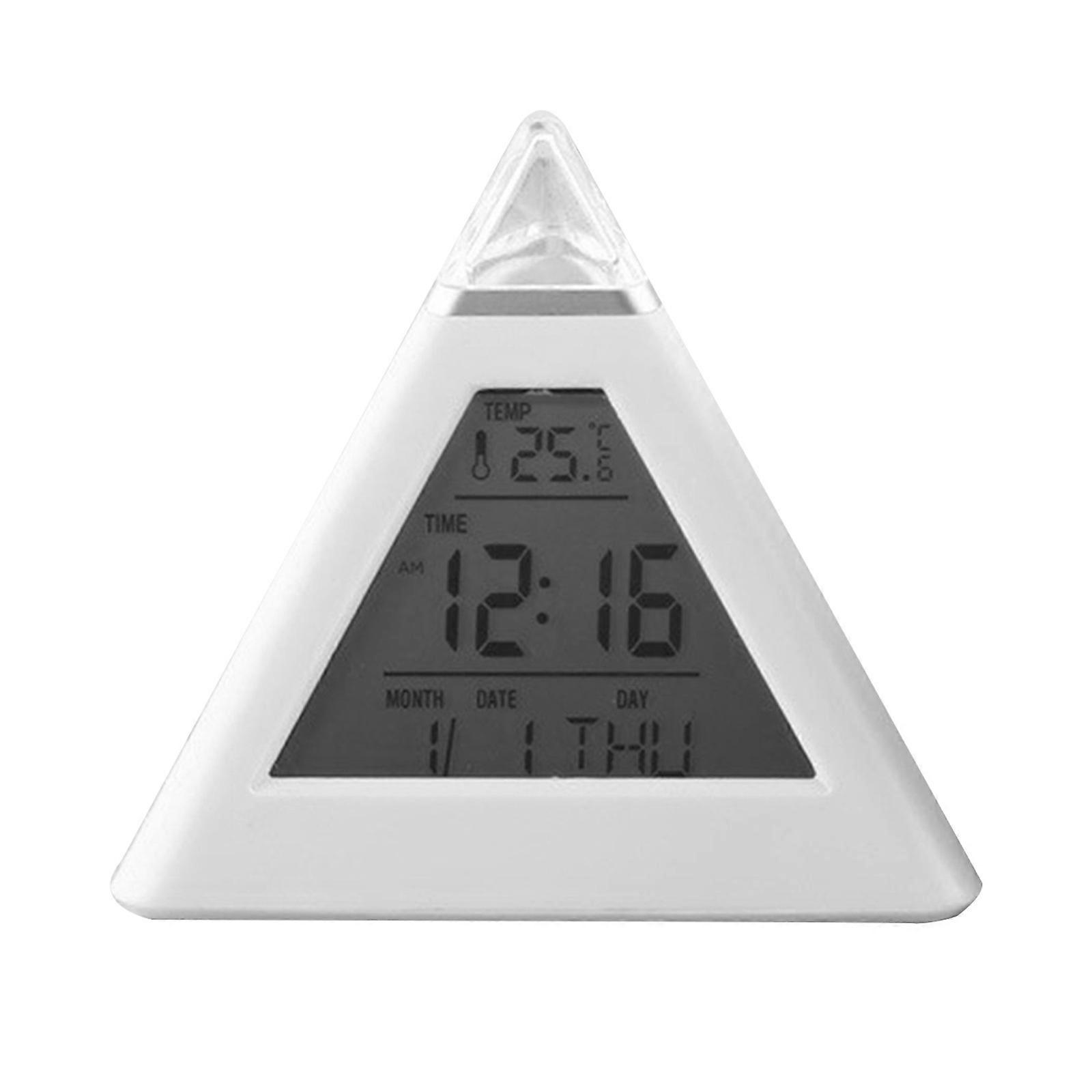 Digital Electronic Clock LED Display Electronic Clock Stereo Digital Display Snooze Alarm Clock 12/24H Countdown Temperature Display