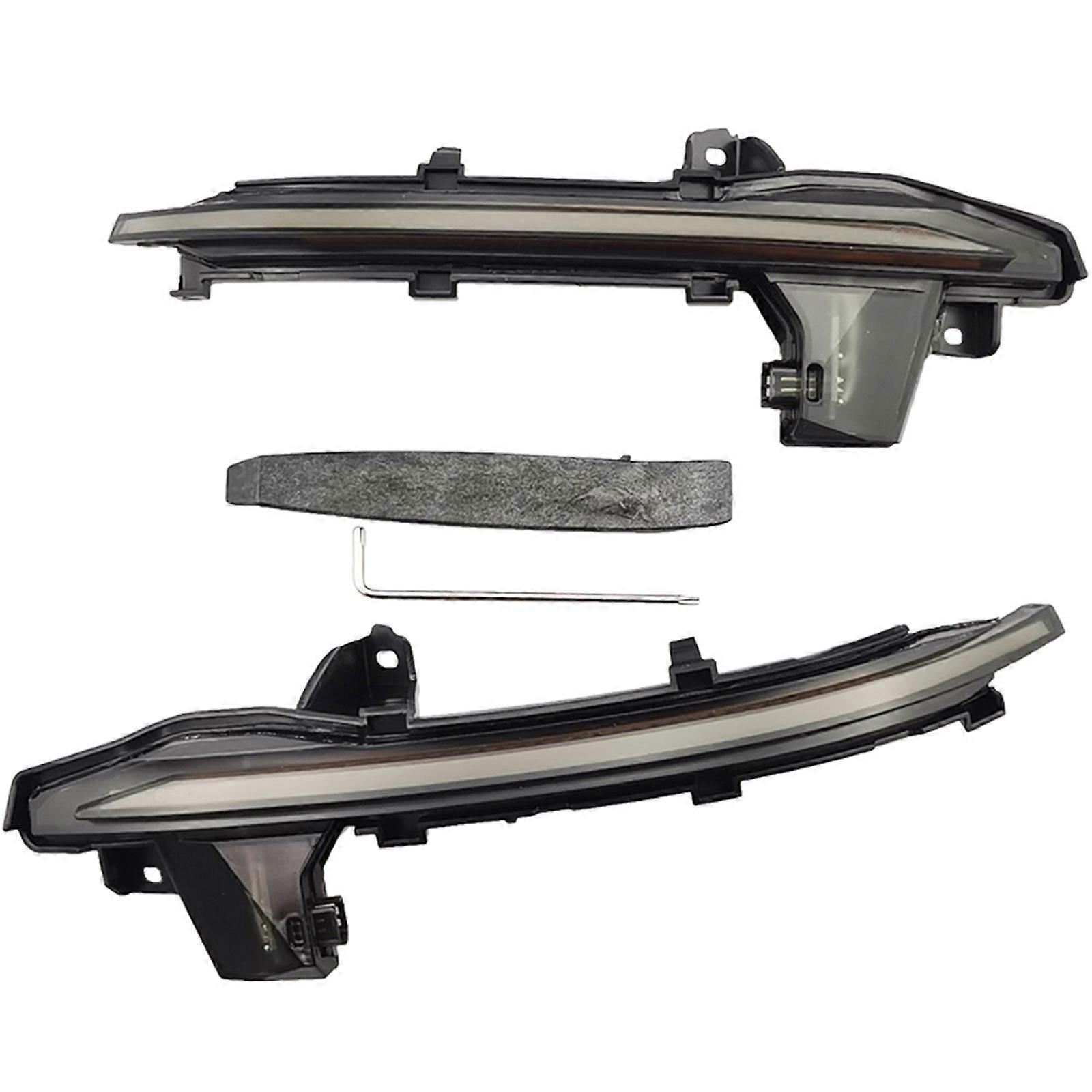 2x Rearview Dynamic Sequential Mirror Flowing LED Turn Signal for A6 A7 A8 C8 S6