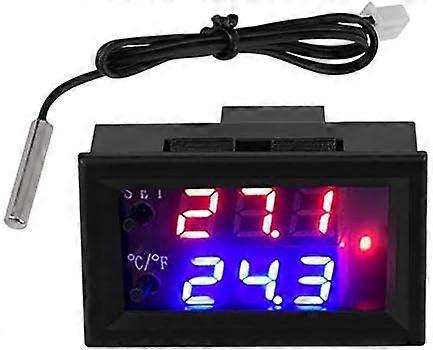 Health Gear 12V Digital Adjustable Temperature Controller, Programmable Thermostat Regulator, -50-110C Incubation Thermostat Microcomputer Thermostat