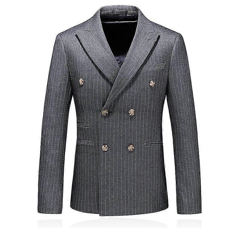 Sophisticated And Elegant Double-breasted Men's Suit: Refine Your Style With Tailored Fit, Superior Quality, And Timeless Appeal
