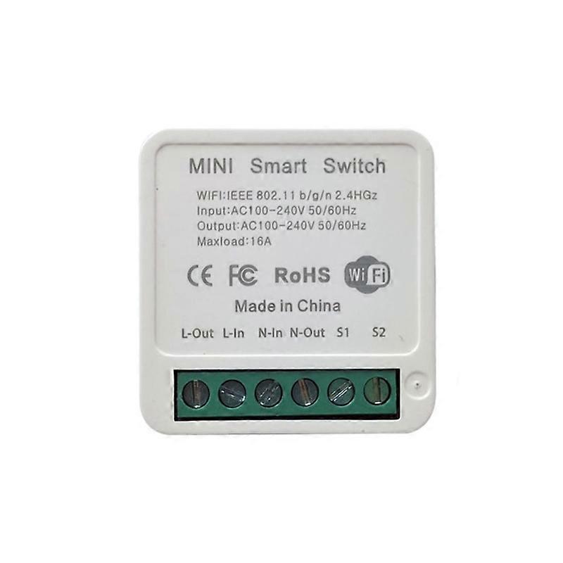 Tuya Smart Switch Voice Control Sensitive DIY Automation Module Mini Smart Wireless Switch for Home JIKAIX