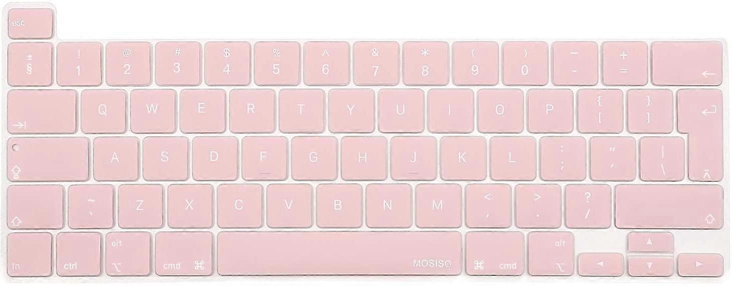Rose Quartz  Keyboard Cover Compatible with MacBook Pro 13 inch 2020 A2338 M1 A2289 A2251&Compatible with MacBook Pro 16 inch 2020 2019 A2141 Retina D