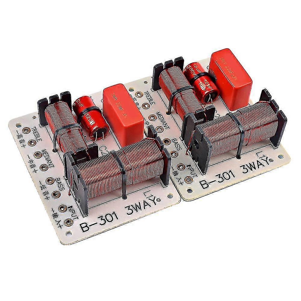 2pcs 150w 3 Way Audio Speaker Crossover Treble + Midrange + Bass Crossover Speakers Filter Frequency