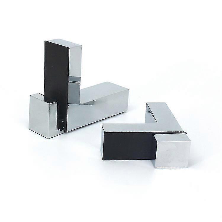 Adjustable Wood/glass Shelf Bracket, Solid Zinc Alloy Support Wall Bracket For Thickness Shelf(4pcs, Silver)