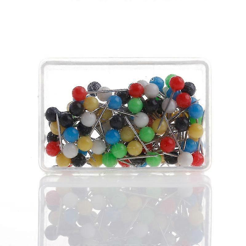 100pcs Dressmaking Sewing Pin Straight Pins Round For Head Color Pearl