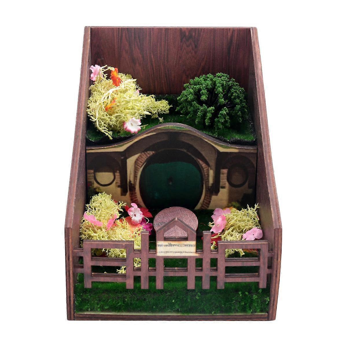 Book Holder Bookshelf Insert Tool Decorative Bookend Miniature Model Exclusive Gift Study Office Su